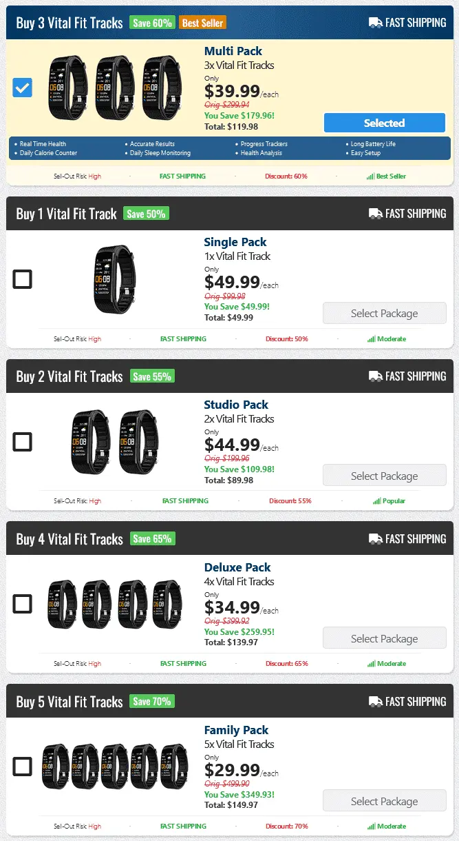 Vital Fit Track : - Is It Worth Buying? Read Before You Buy!
